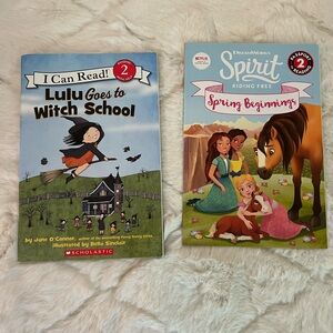 Scholastic Kids Learning Books - Blue and Pink